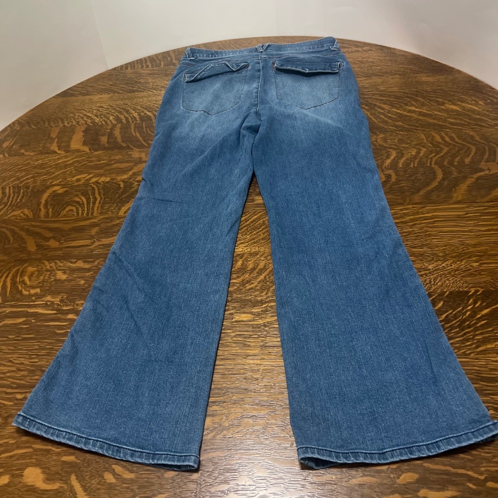 Democracy Flare Jeans Womens 8P Blue Absolution High Rise Stretch Denim